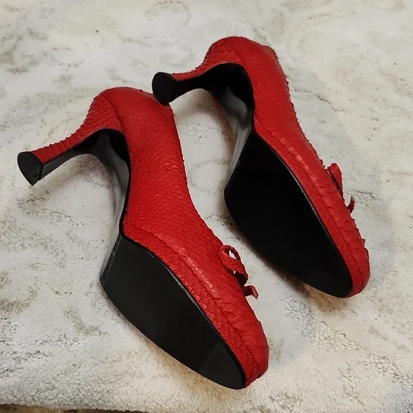 Red Custom Made Heels - Picture 2 of 8